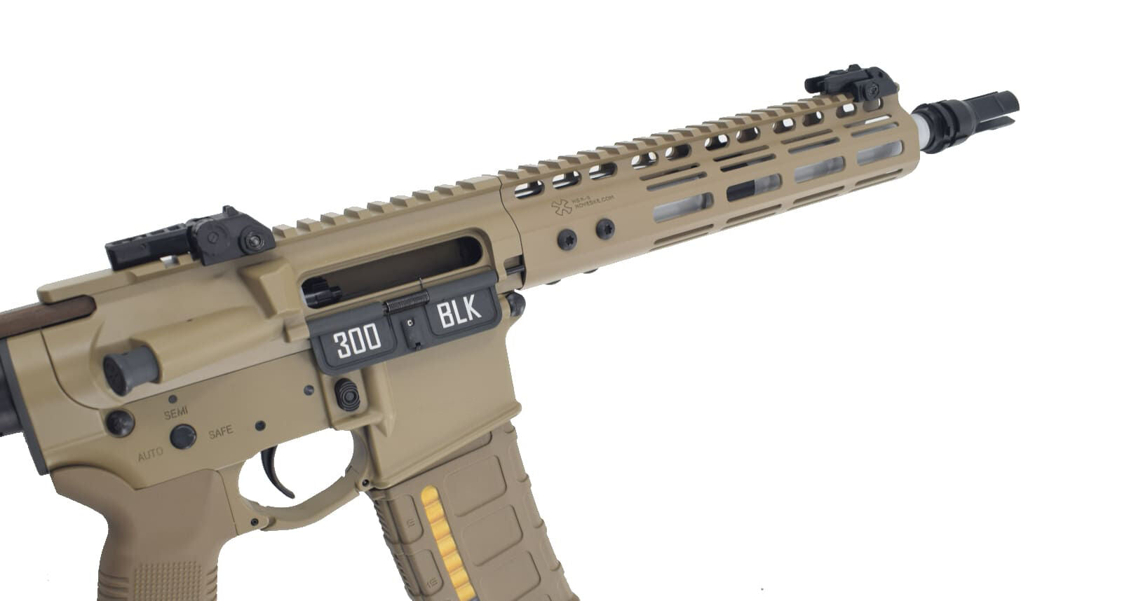 EMG Helios Noveske N4 MWS Gen 3 Gas Blowback M4 by Double Eagle (Tan - G101)