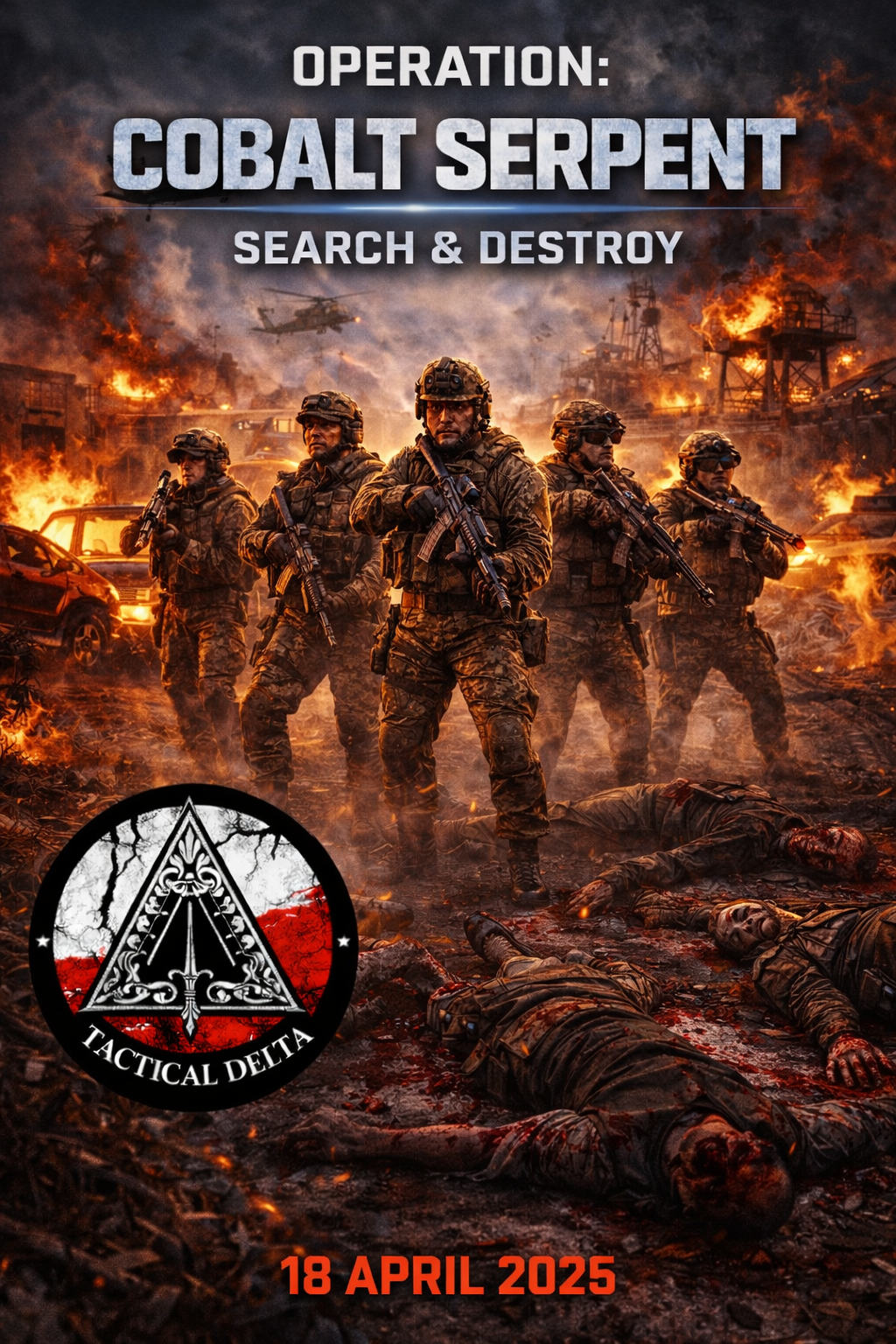 OPERATION COBALT SERPENT
18 APRIL 2026 | 8hours Skirmish | £50