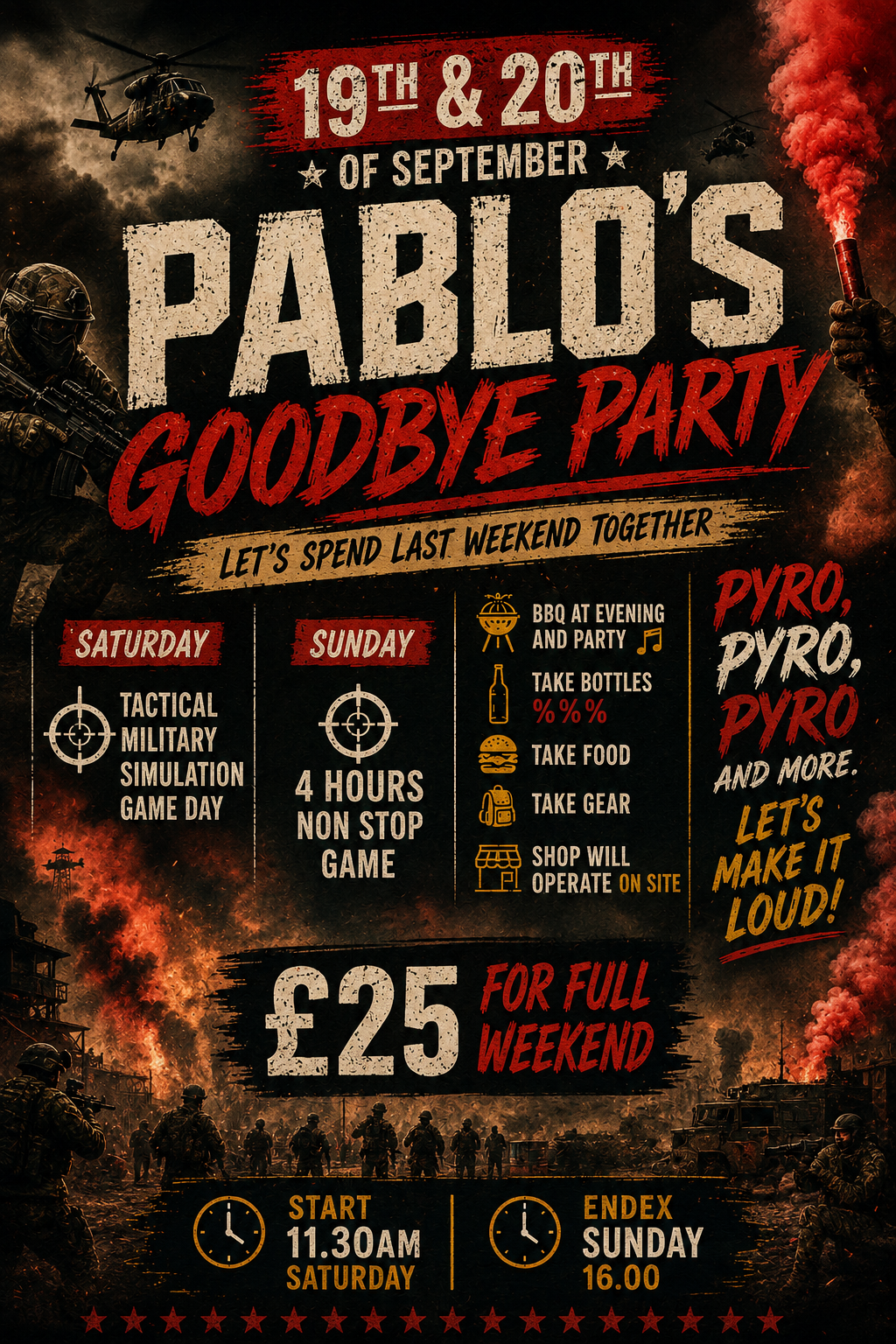 PABLO’S GOODBYE PARTY