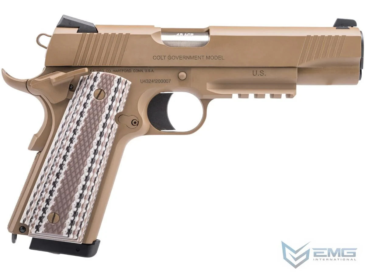 Colt M45A1 FDE Gas Blowback Handgun x EMG/Army