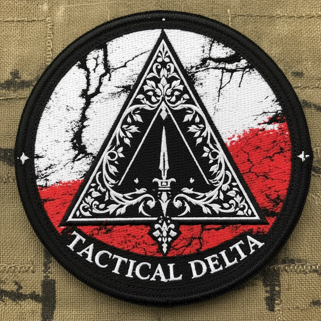 Tactical Delta Group Embroidered Patch - Hook