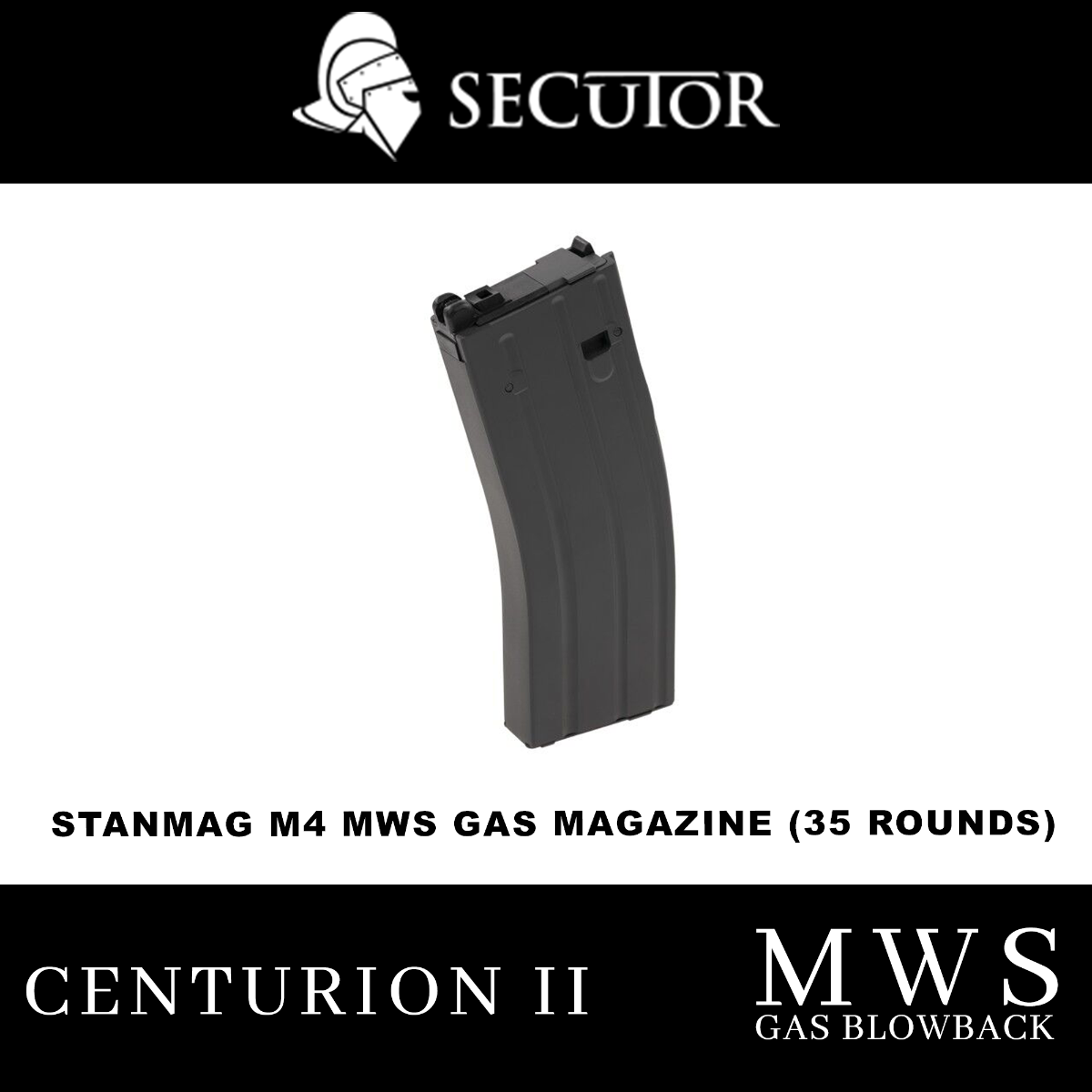 Secutor Centurion II MWS Gas Magazine (35 Rounds - STANAG)